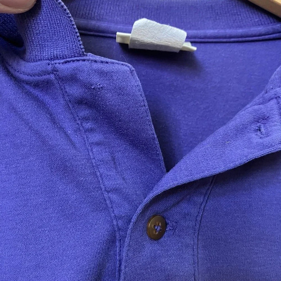Vintage L.L.  Bean Made in USA Purple Polo Shirt Mens M Made in USA - Picture 3 of 4